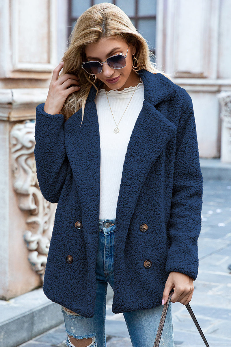Full Size Lapel Collar Sherpa Coat (20)