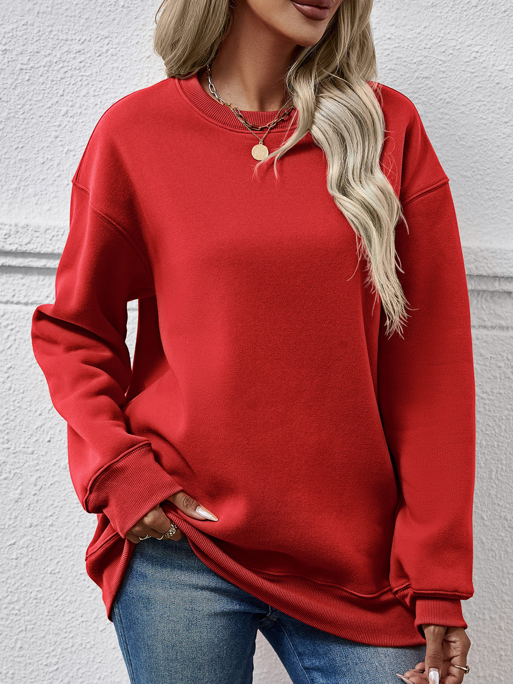 Round Neck Long Sleeve Sweatshirt (17)