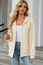 Drawstring Zip Up Long Sleeve Hoodie (23)