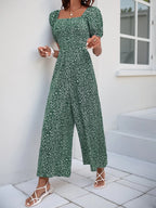 Printed Square Neck Puff Sleeve Jumpsuit (17)