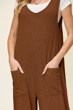 Full Size Texture Sleeveless Wide Leg Jumpsuit (18)