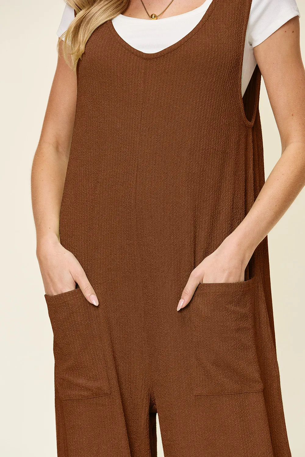 Full Size Texture Sleeveless Wide Leg Jumpsuit (18)