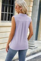 Eyelet Johnny Collar Tank (28)