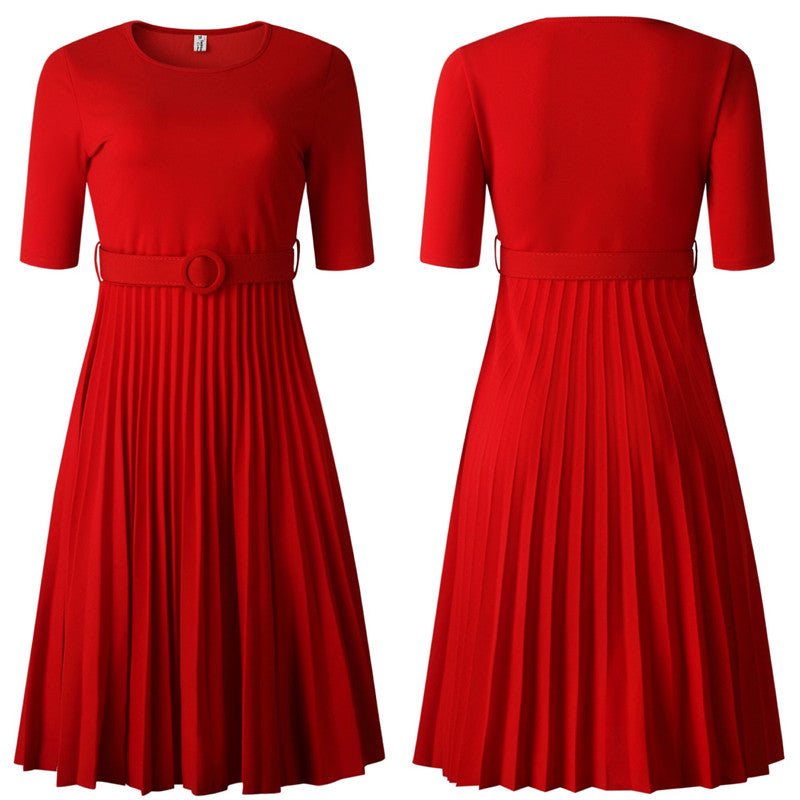 High Waist Pleated Dress photo 4