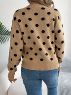 Polka Dot Round Neck Sweater (3)