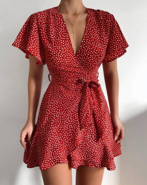 Printed Polka Dot Dress photo 6