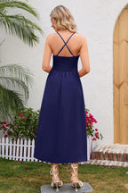 Crisscross Smocked Spaghetti Strap Dress (13)