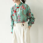 Silk Print Top photo 3