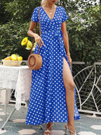 Polka Dot Wrap Maxi Dress (7)