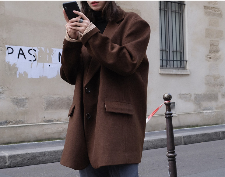 Oversized Wool Blazer photo 6