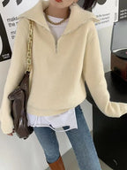 Half-zip Long Sleeve Sweater (21)