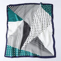 Geometric Polka Dot Scarf Professional variant CJZBLXST02074-Blue-70x70cm
