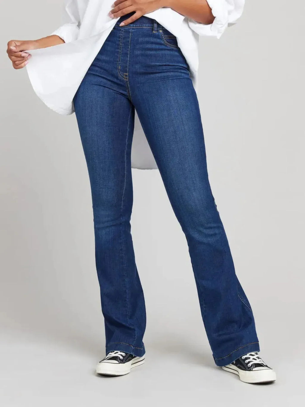 Full Size High-waisted Flare Jeans Plus