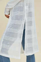 Full Size Open Front Longline Cardigan (34)