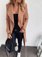 Woolen Coat Trench variant CJNSWTQB00730-Khaki-M|CJNSWTQB00730-Khaki-3XL|CJNSWTQB00730-Khaki-XL|CJNSWTQB00730-Khaki-S|CJNSWTQB00730-Khaki-XXL|CJNSWTQB00730-Khaki-L