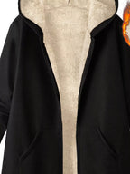 Fleece-lined Zip Up Hooded Outerwear (2)