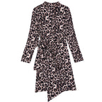 Half Turtleneck Leopard Print Dress photo 5
