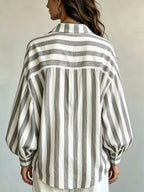 Striped Loose Fit Shirt (14)