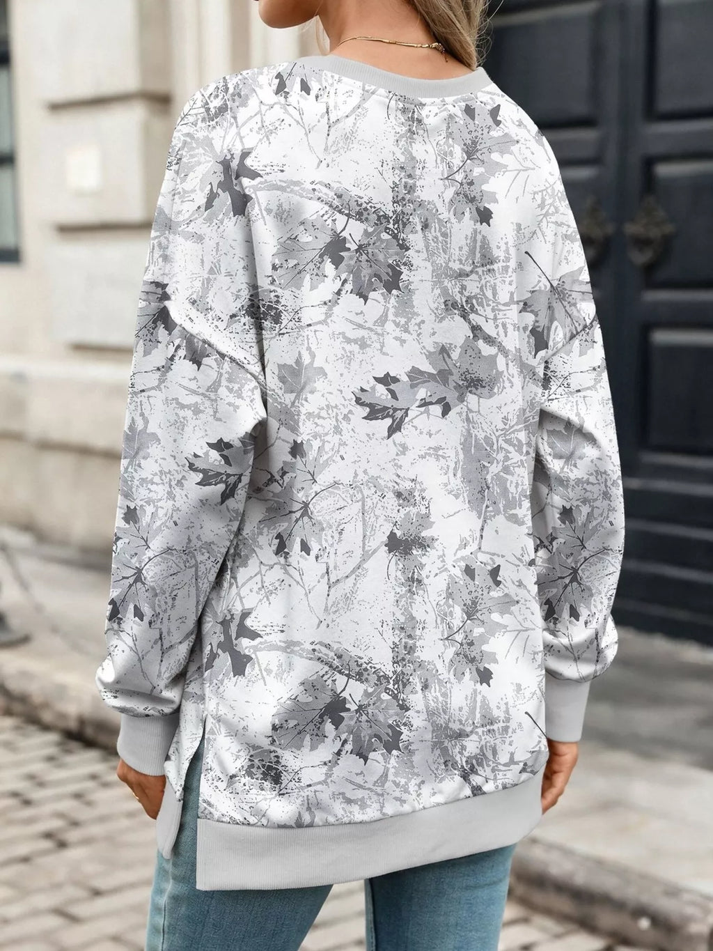 Camouflage Print Crewneck Sweatshirt (12)