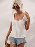 Scalloped Hem Square Neck Knit Top (5)