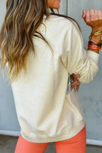 Contrast Round Neck Long Sleeve Sweatshirt (2)