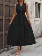 Notched Sleeveless Maxi Tank Dress (17)