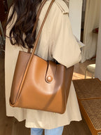 Retro One-shoulder Work Commuter Tote photo 28