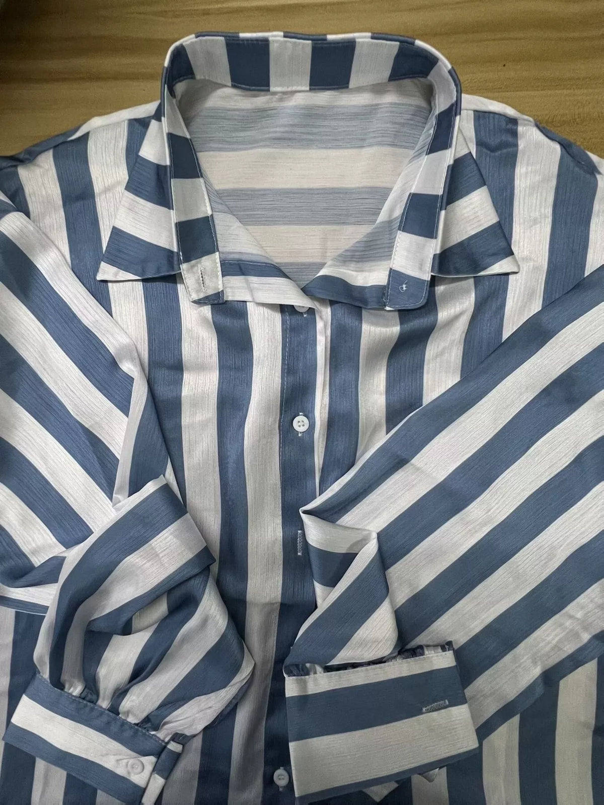 Striped Loose Fit Shirt (8)