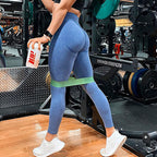 Elastic Tight Yoga Pants High Waist Hip Fitness photo 5