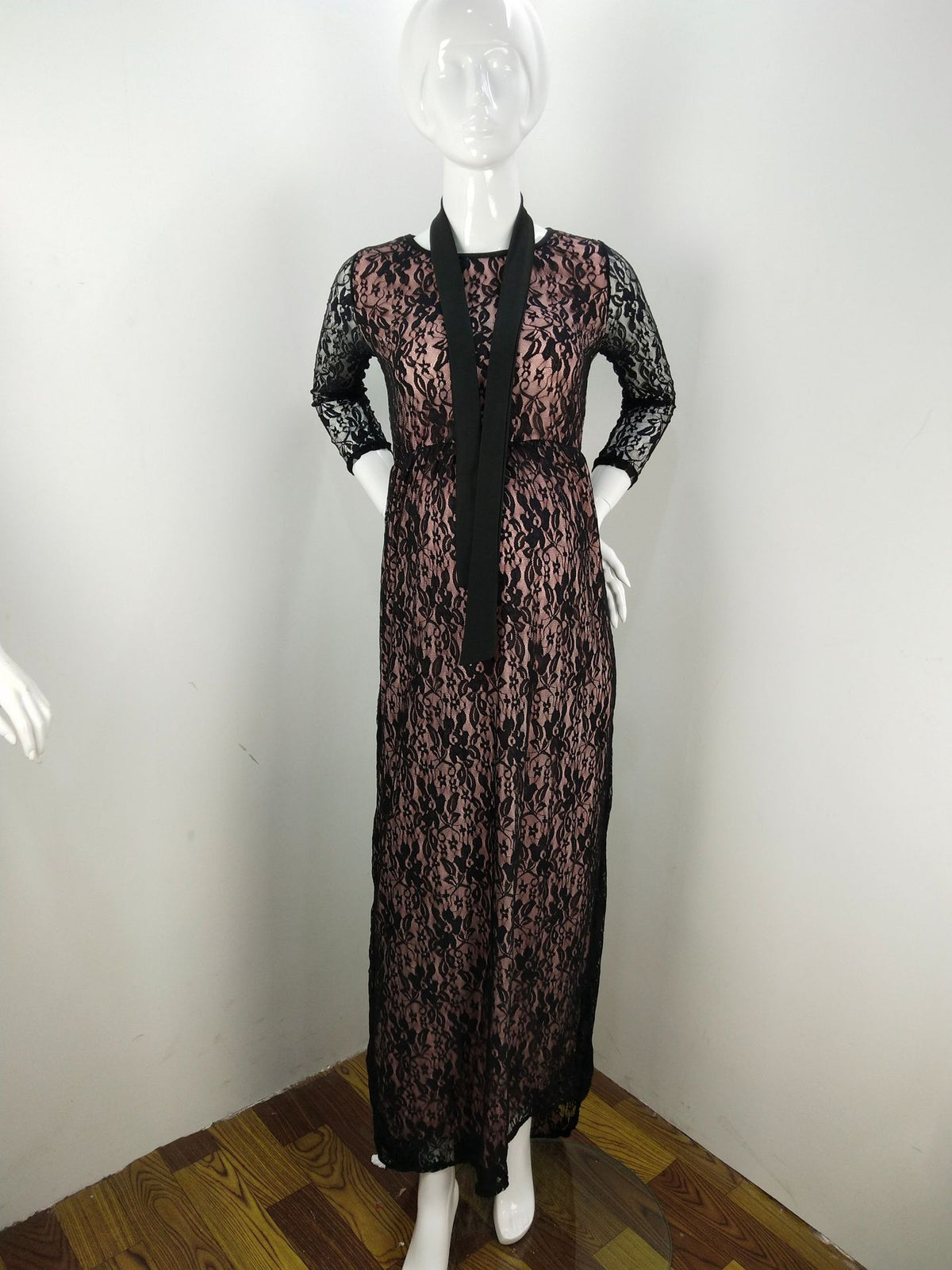 Off-shoulder Maxi Dress variant CJNSSYLY03389-Black-M|CJNSSYLY03389-Black-XL|CJNSSYLY03389-Black-S|CJNSSYLY03389-Black-L