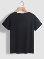 Mardi Gras Graphic Round Neck Short Sleeve T-shirt (7)