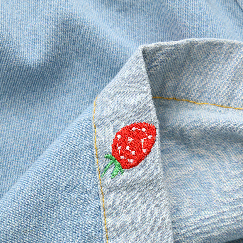 Strawberry Loose Wide-leg Jeans photo 5