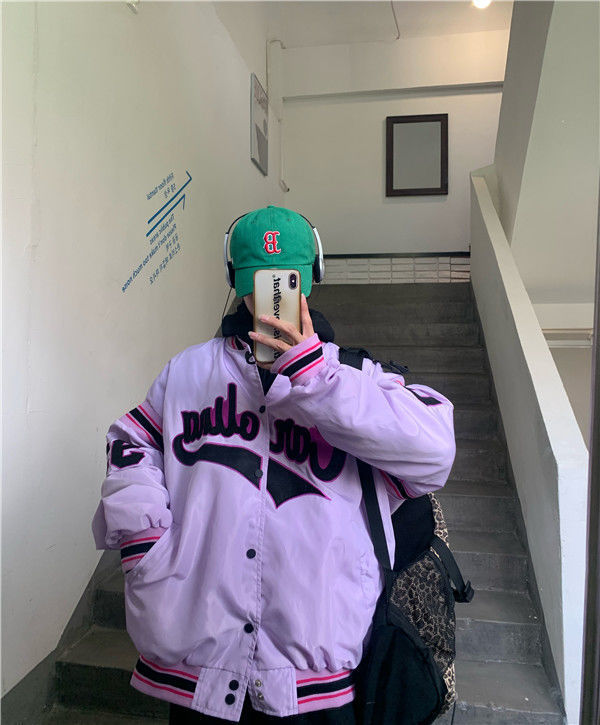 Vintage Harajuku Jacket Hip Hop Loose photo 23
