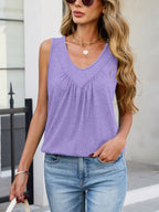 Casual V-neck Tank (31)