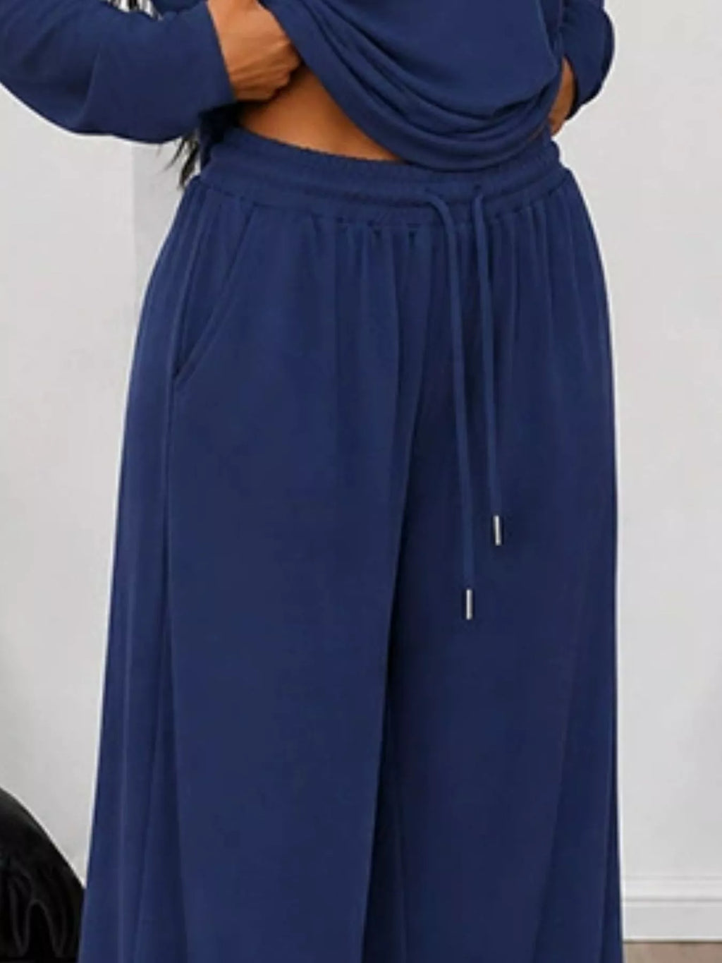 Full Size One-shoulder Top Drawstring Pants Set Plus (6)