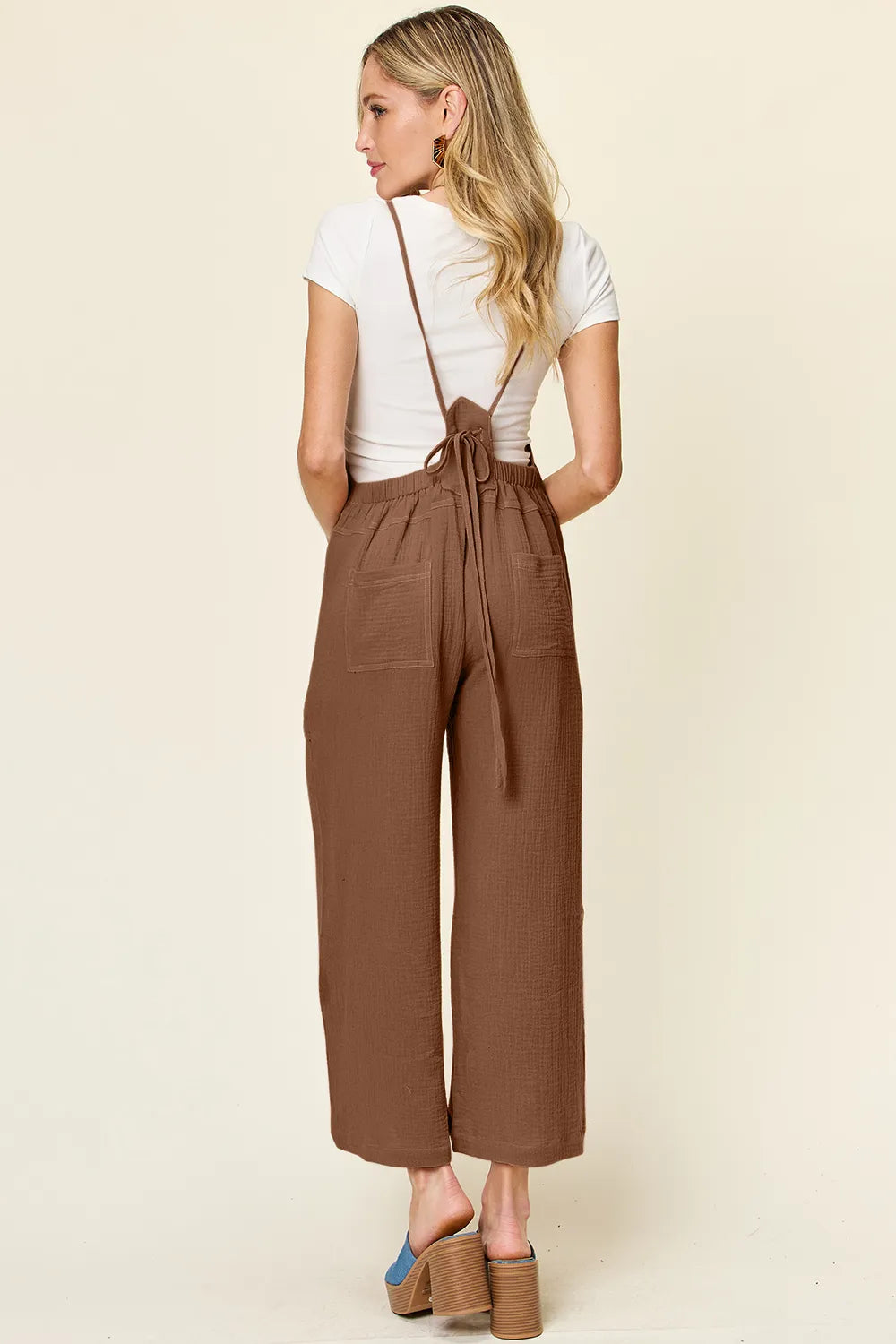Full Size Texture Sleeveless Wide Leg Overall (6)