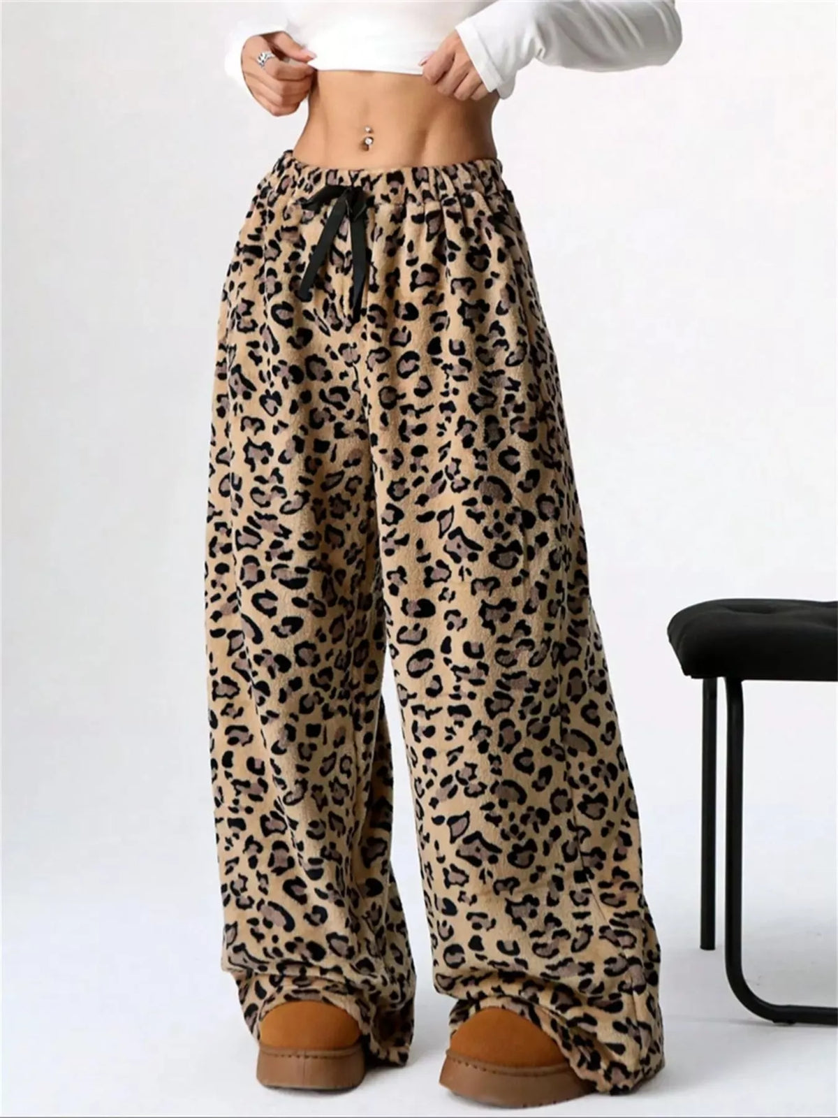 Drawstring Wide Leg Pants (4)