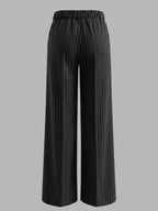 High-waisted Striped Wide-leg Pants (3)