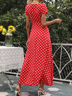 Polka Dot Wrap Maxi Dress (18)