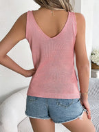 Openwork Wide Strap Knit Vest (10)