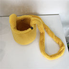 Solid Color Faux Lamb Wool One-shoulder Underarm Bag photo 2