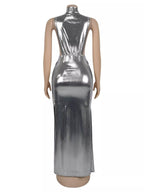Mock Neck Cut-out Ruched Maxi Dress (5)