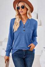 Notched Long Sleeve T-shirt (4)