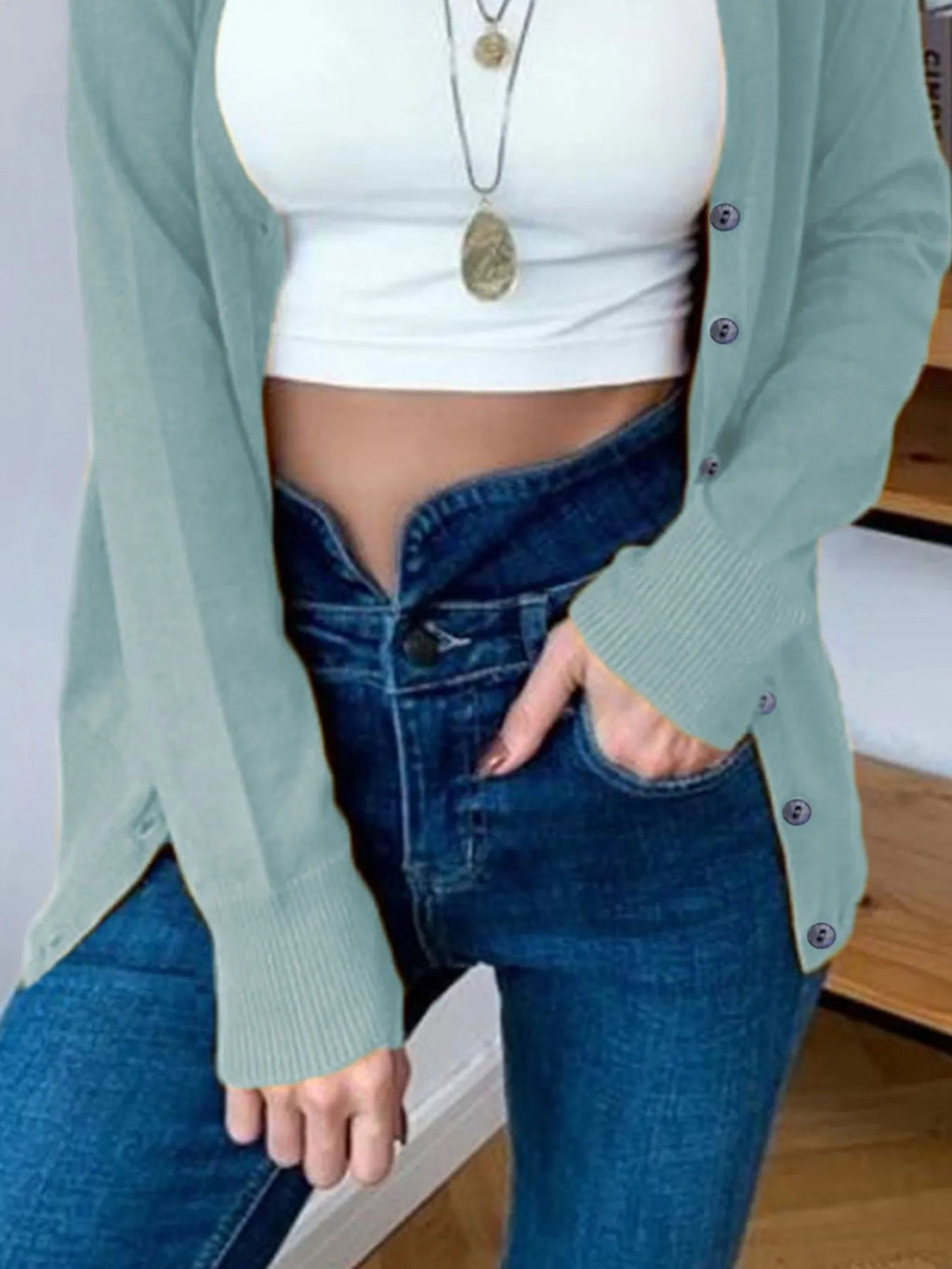 Button-up Long Sleeve Cardigan (29)