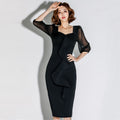 Polka-dot Mesh Ruffled Dress variant CJLY137478501AZ|CJLY137478502BY|CJLY137478503CX|CJLY137478504DW