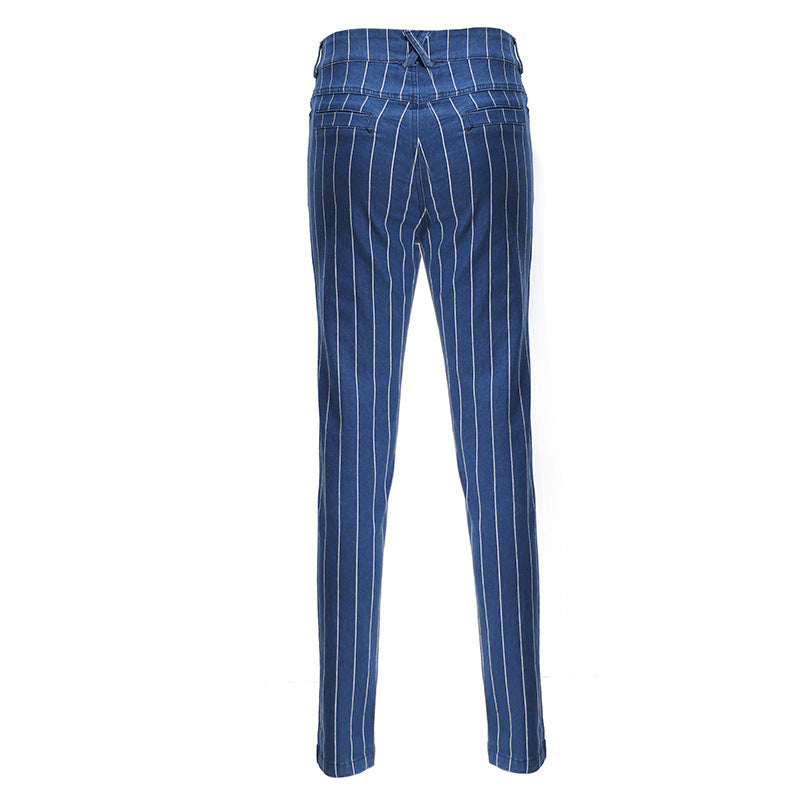 Stretch Striped Jeans photo 2