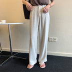 Draped Wide-leg Pants variant CJNSXZKT00572-Apricot Color-M|CJNSXZKT00572-Apricot Color-S|CJNSXZKT00572-Apricot Color-L