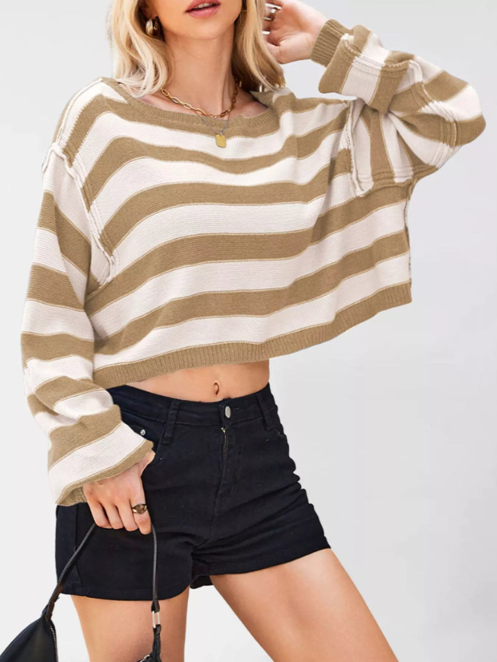 Striped Boat Neck Sweater (6)