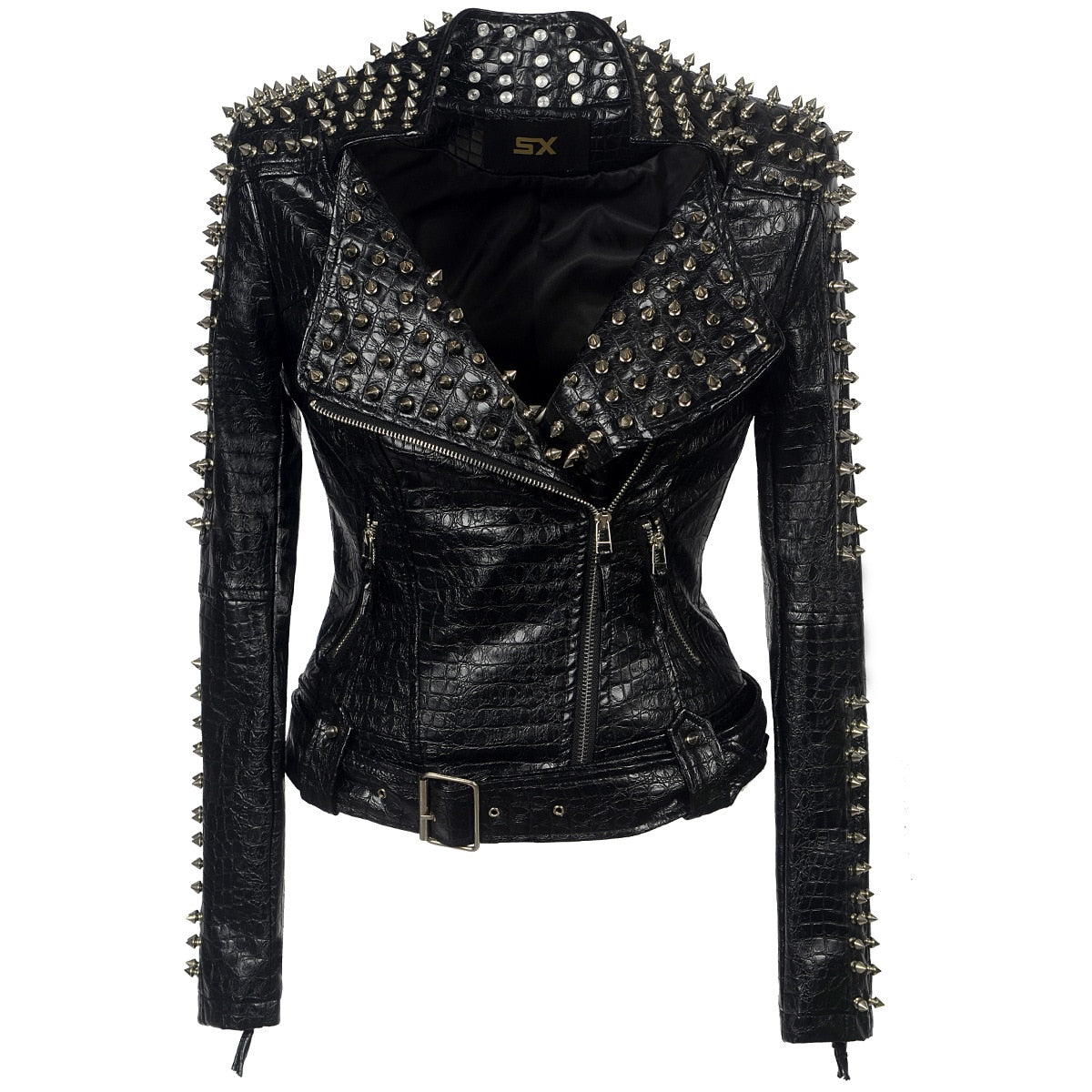 Short Leather Jacket variant CJNSWTFP00088-Black-XXL|CJNSWTFP00088-Black-M|CJNSWTFP00088-Black-S|CJNSWTFP00088-Black-L|CJNSWTFP00088-Black-XL