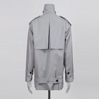 Double-breasted Cropped Trench Coat photo 3